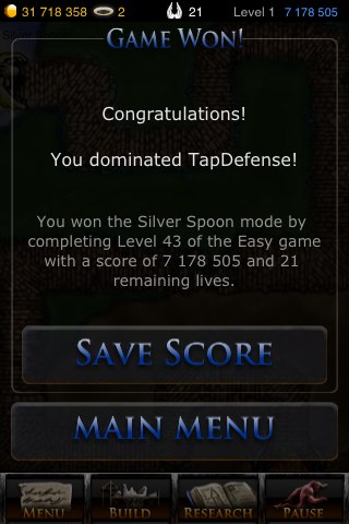 Tap Defense mode Silver Spoon