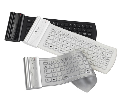 Clavier Flexible Keyboard Azerty noir pour ordinateur(souple)