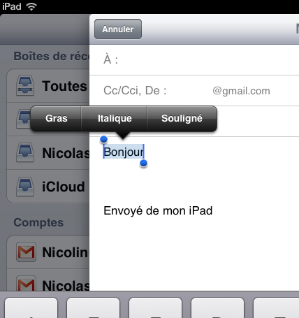 mail iOS 5