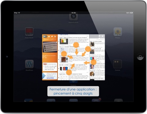 gestes multitouch iPad