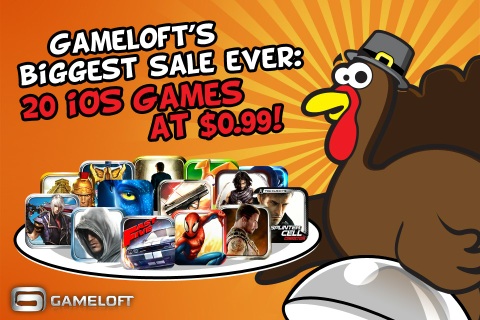 gameloft thanksgiving