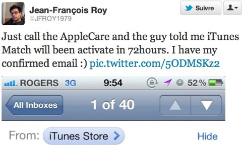 iTunes Match Twitter