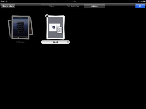 albums iOS 5 iPad